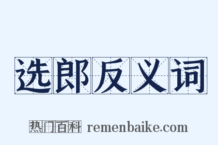选郎反义词是什么意思的图片
